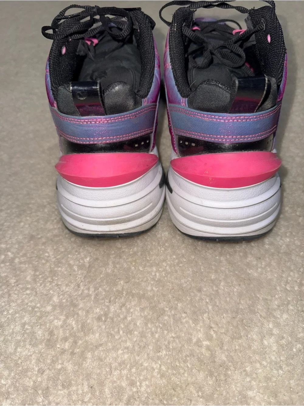 Nike Women's Athletic Sneakers in Pink and Purple with Black Accents